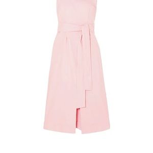 Vince linen-blend midi dress
